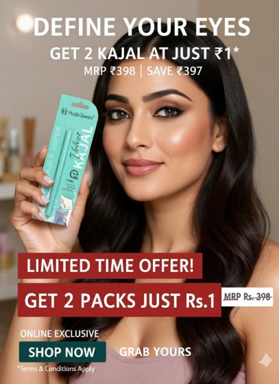 Huda Queen Velvet Kajal 24 hrs Long Stay(2 Packs of Kajal)