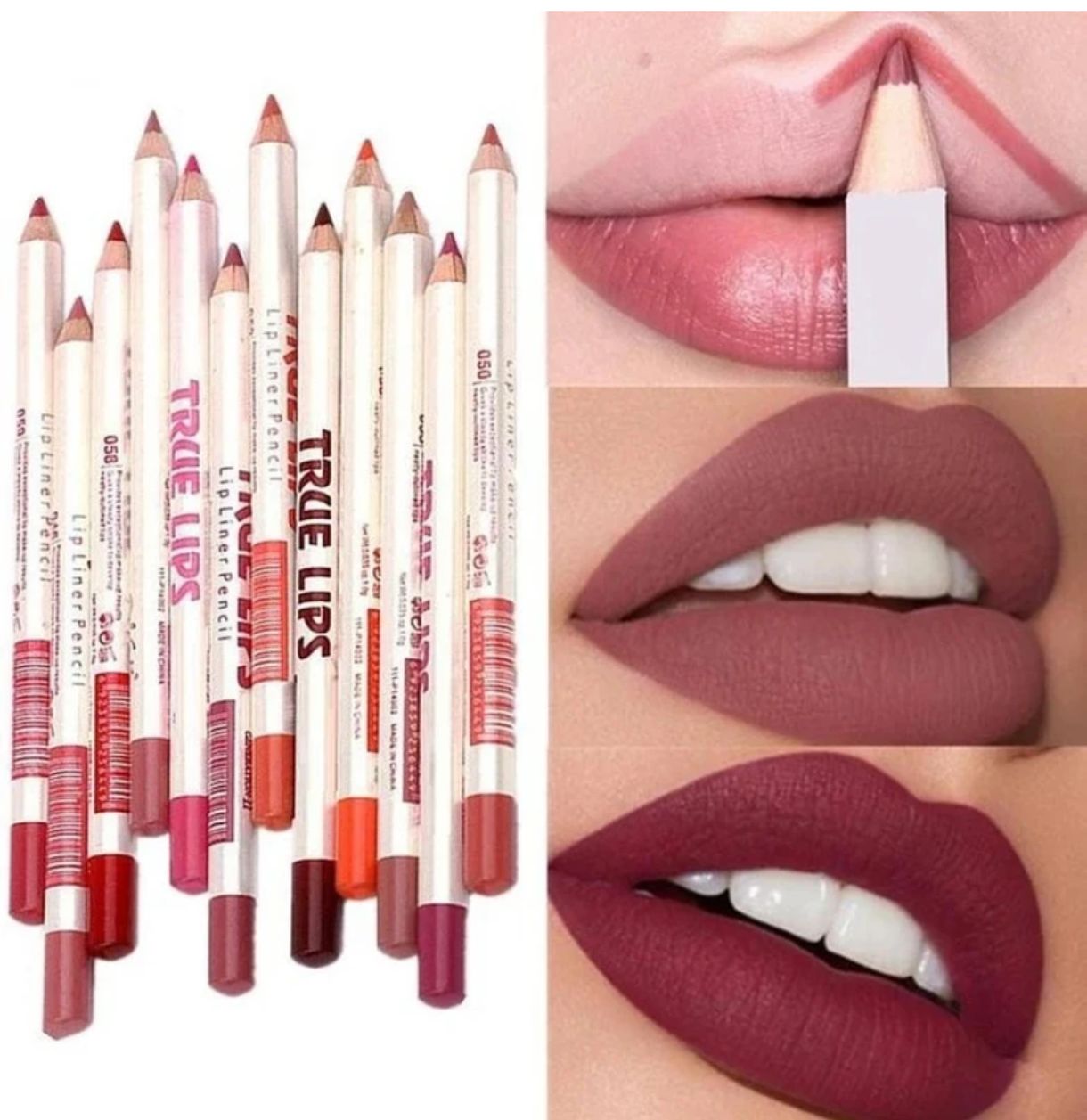 Huda Crush Smoothing Hot Super Mat Lip liner Set of 12 - MultiColour