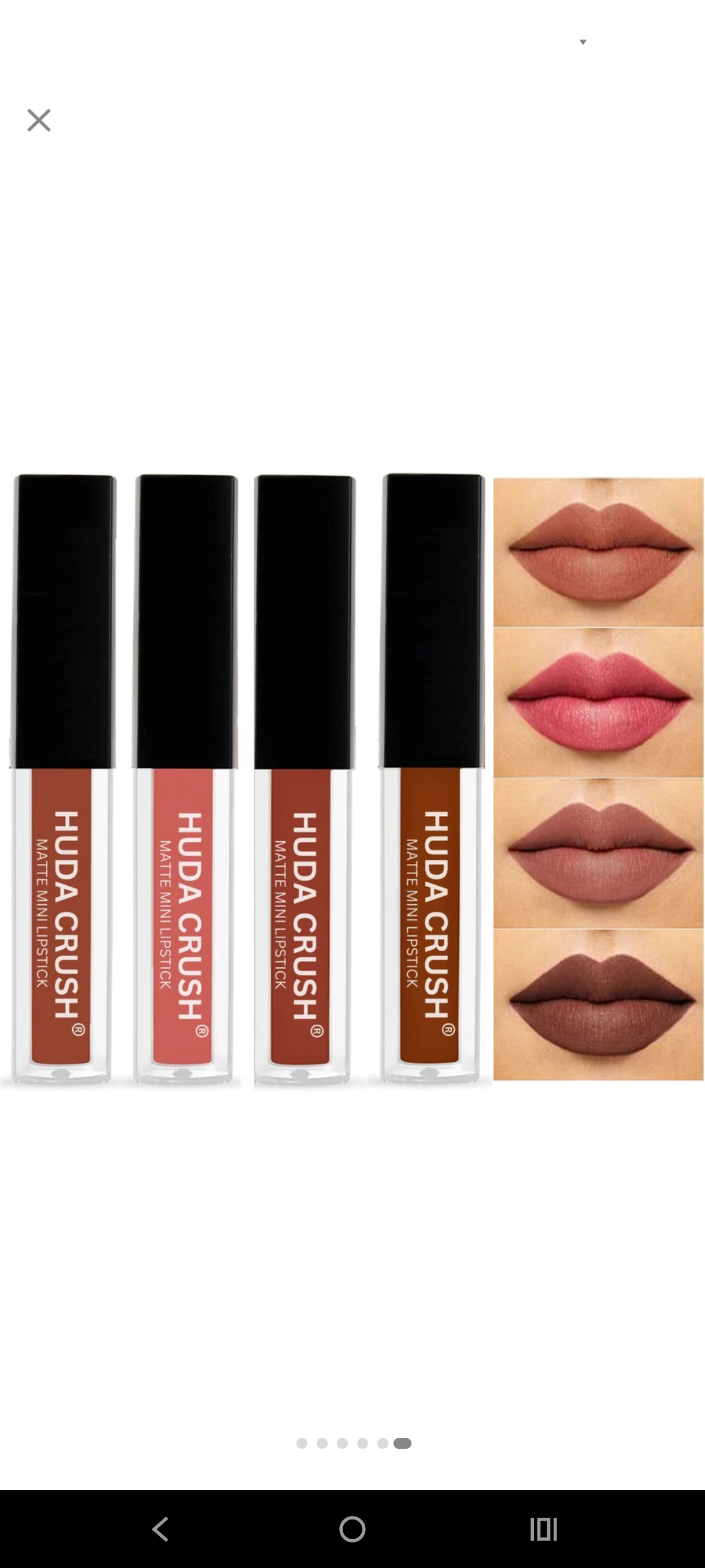 Huda Crush Professional Colour Sensational Liquid Lipstick Combo Pack Set of 4,super Matt Finish(Nude Edition)