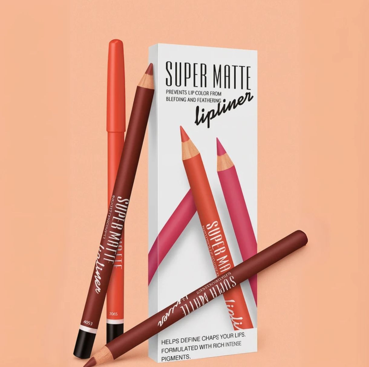 M.N(menow) pack of 12 multicolour Lip Pencil Set for Women and girls waterproof long lasting 24Hr