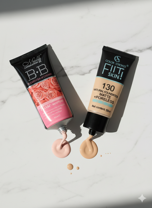 FIIT SKIN Natural Matte Foundation ++Poreless and BB Cream