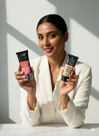 FIIT SKIN Natural Matte Foundation ++Poreless and BB Cream