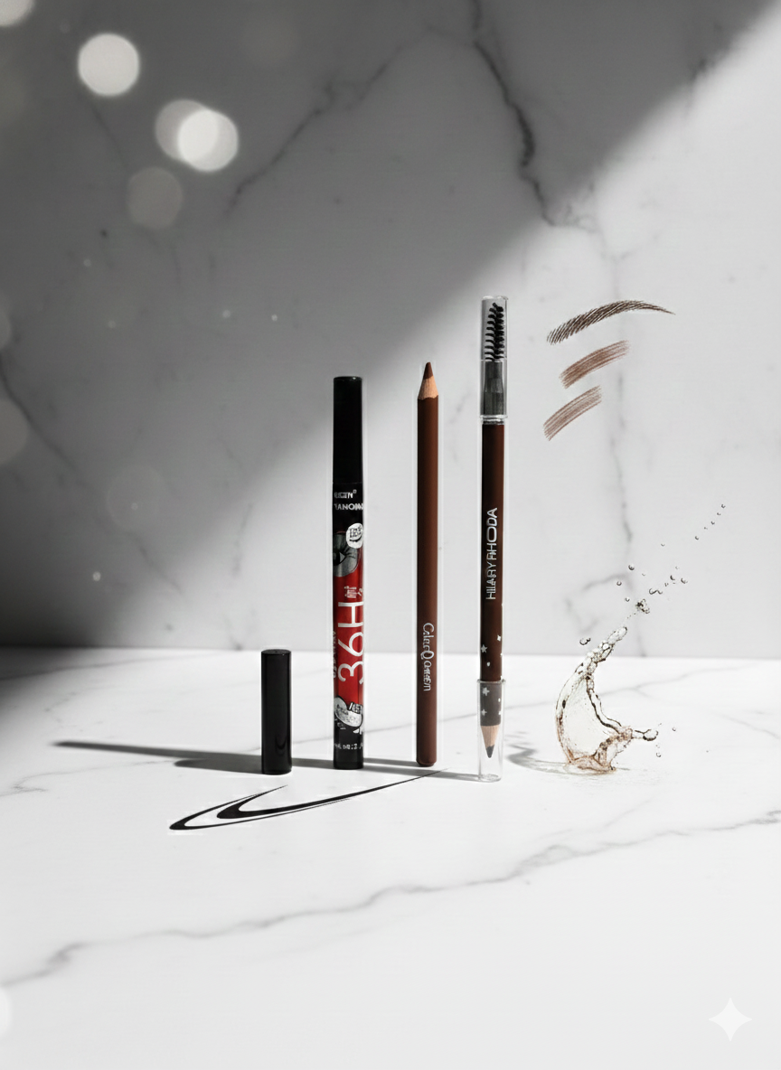 2in1 -36hrs Huda Queen Eyeliner and Hilary Roda Eyebrow Pencil