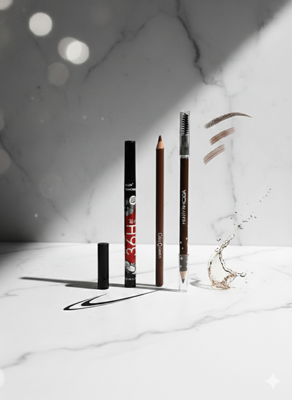 2in1 -36hrs Huda Queen Eyeliner and Hilary Roda Eyebrow Pencil