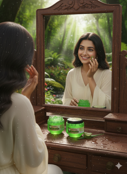 Aloevera Face Beauty Gel - Pack of 2 For Face & Hair | Hydrating, Moisturizing, Soothing Skin | Multipurpose Gel