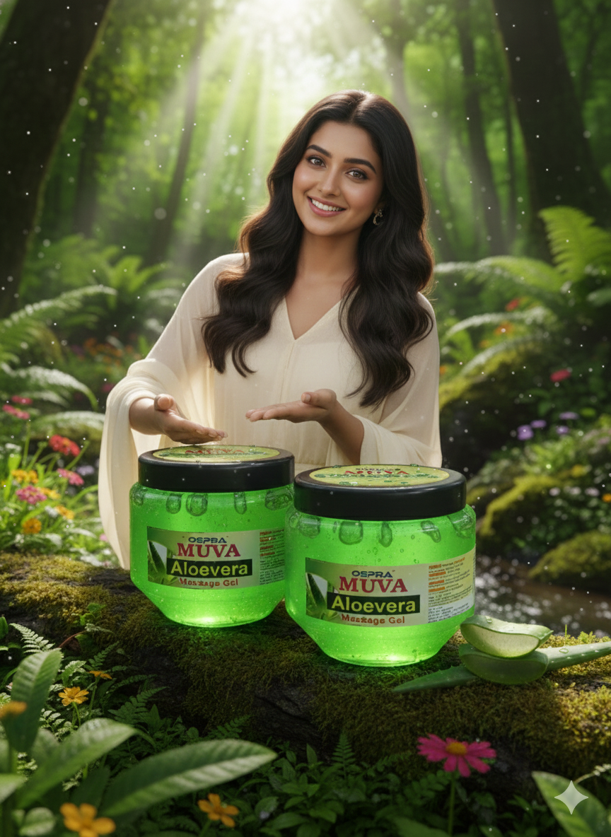 Aloevera Face Beauty Gel - Pack of 2 For Face & Hair | Hydrating, Moisturizing, Soothing Skin | Multipurpose Gel