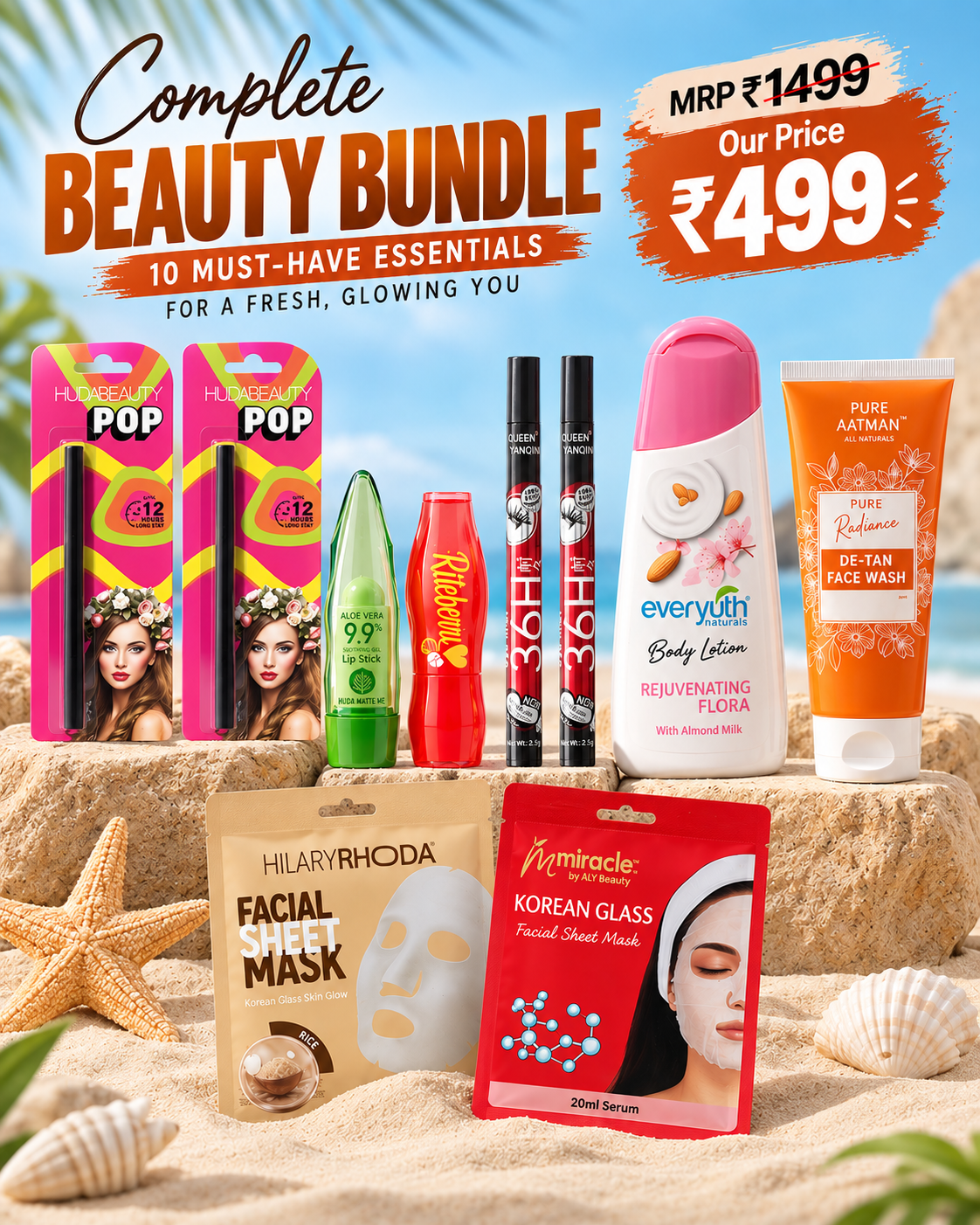 Buy 10 Skincare Product at Just ₹499 | Special Skincare Offer