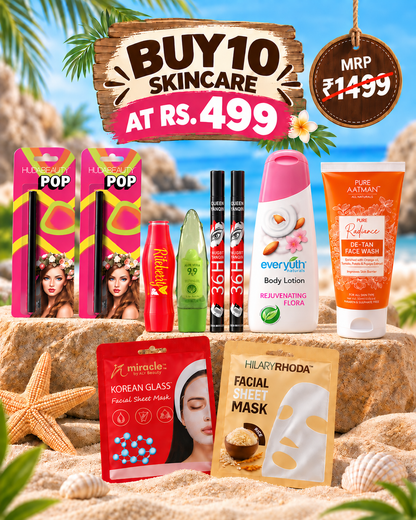 Buy 10 Skincare Product at Just ₹499 | Special Skincare Offer