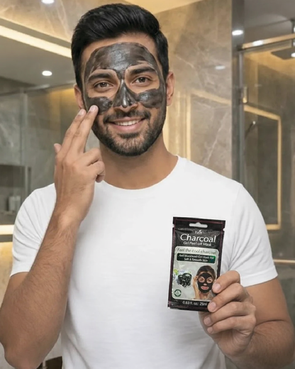 Charcoal Peel Off Mask for Men & Women | Removes Blackheads and Whiteheads | Deep Skin Purifying Cleansing