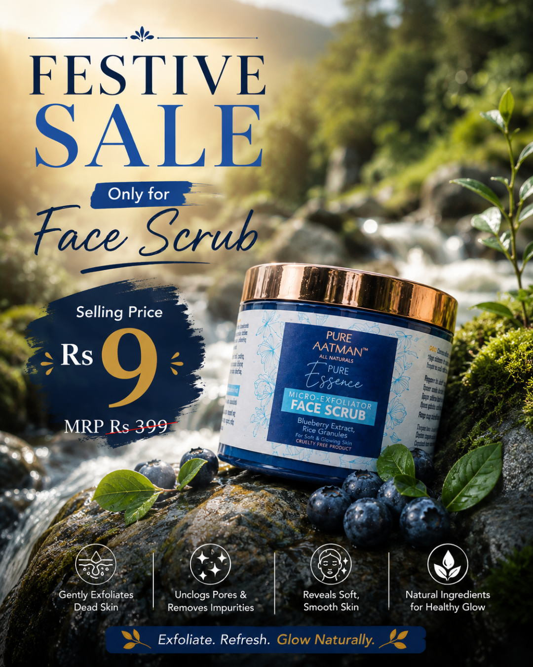 PURE AATMAN Pure Essence Micro-Exfoliator Face Scrub @Rs9