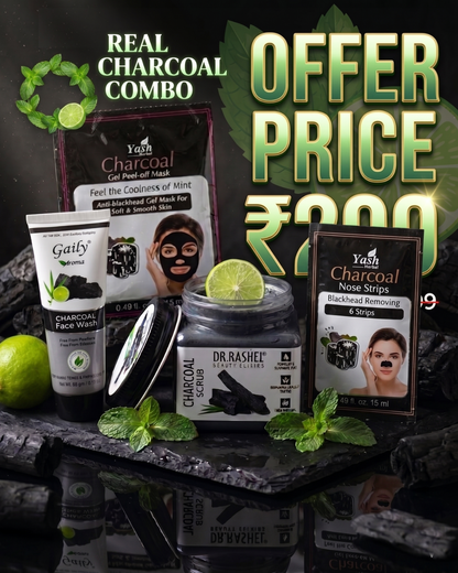 Summer Charcoal Skin Care Combo (4-in-1 Detox Kit) At Rs 299