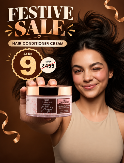 Professional Conditioner & Mask for Salon Smooth Straight Hair | Control Frizzy Hair With Chocolate,Banana & Amla | 200ml