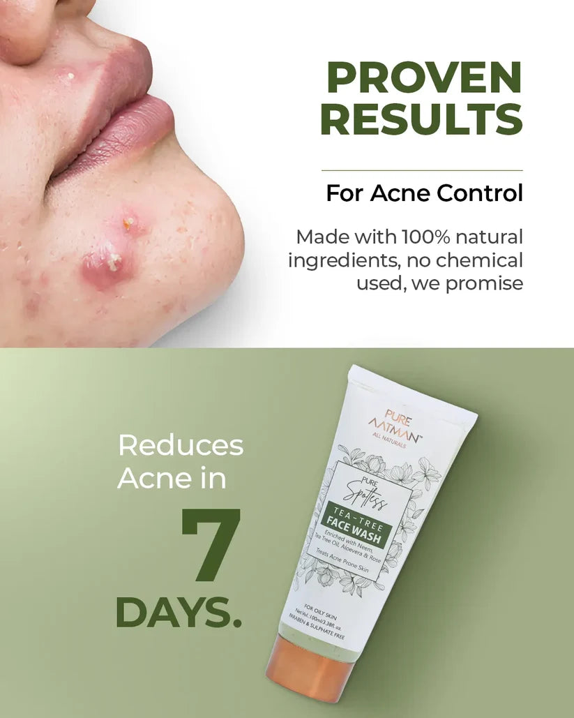 Pure Spotless Tea Tree Face Wash For Oily & Acne-Prone Skin