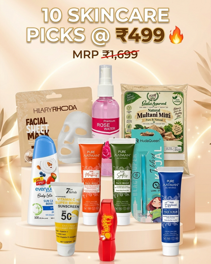The Complete 10-Piece Skincare & Beauty Bundle