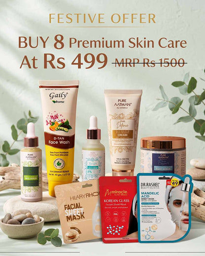 8-Piece Premium Skincare Festive Bundle @499  -FESTIVE SALE