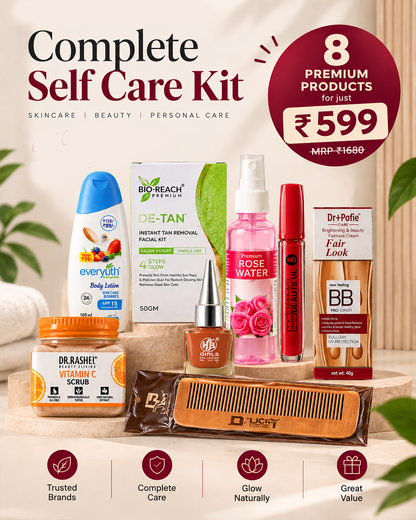 BUY 8 BEAUTY & SKINCARE ESSENTIALS @ ₹599 (MRP ₹1499)