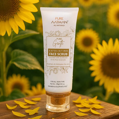Pure Gentle Exfoliating Face Scrub Gentle Exfoliation for Smooth, Brighter-Looking Skin