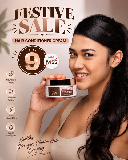 Professional Conditioner & Mask for Salon Smooth Straight Hair | Control Frizzy Hair With Chocolate,Banana & Amla | 200ml