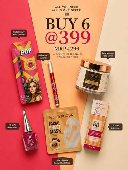 Unique Beauty Essentials Combo – Buy 6 @ ₹399
