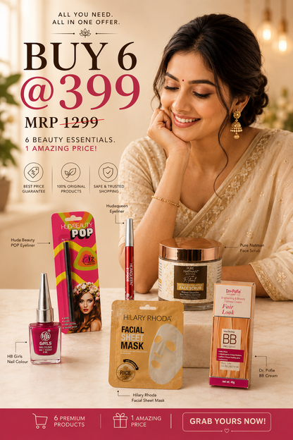 Unique Beauty Essentials Combo – Buy 6 @ ₹399