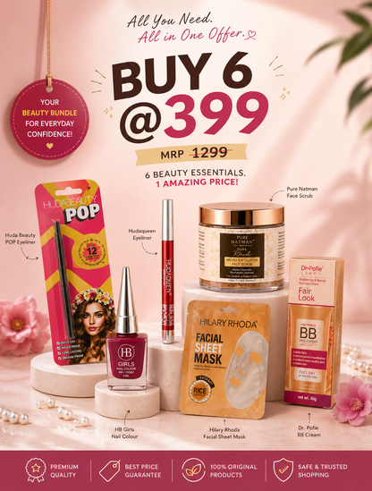 Unique Beauty Essentials Combo – Buy 6 @ ₹399