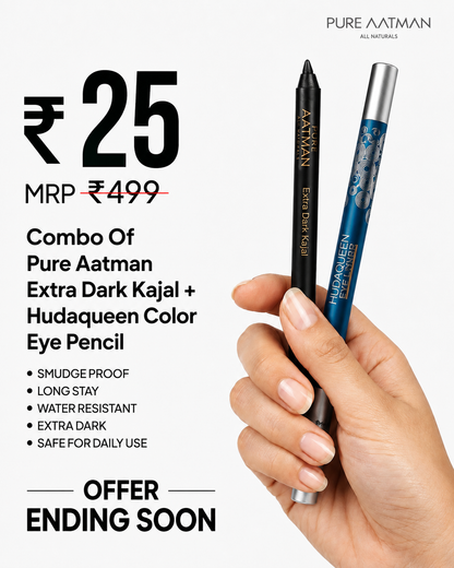 Pure Aatman & Hudaqueen Eye Makeup Combo | Smudge-Proof & Long-Lasting