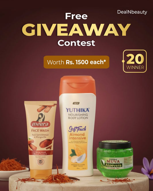 DEAL N BEAUTY GIVEAWAY PRODUCTS WORTH RS 1500
