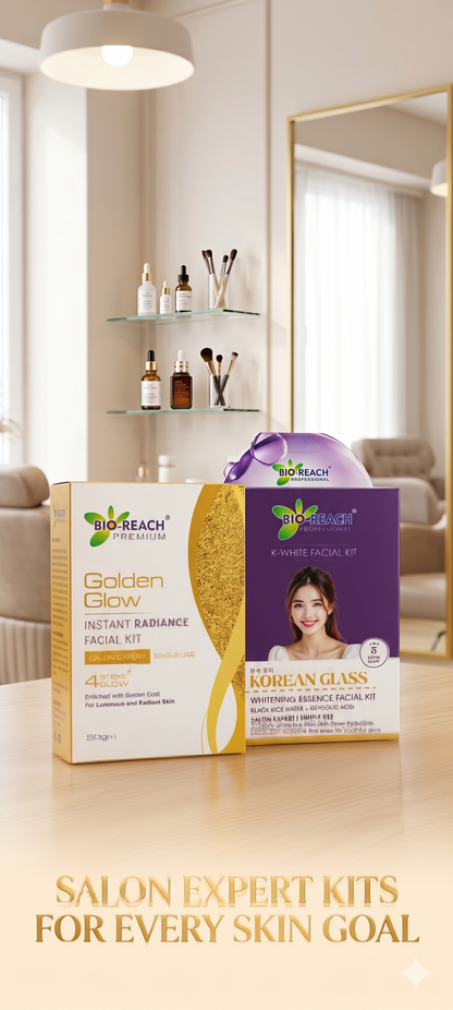 Double Glow Facial Combo (Golden Glow + K-White Facial Kit)