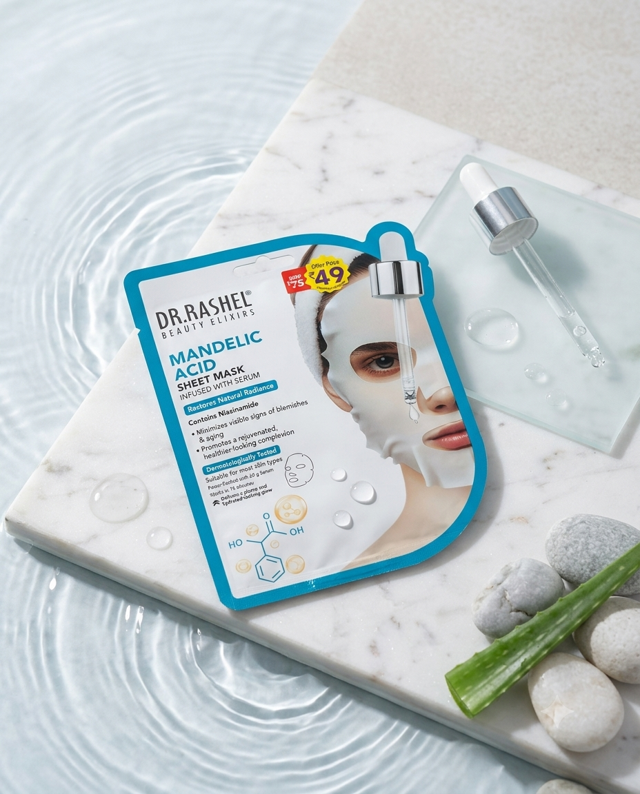 7-Piece Glow & Tan Care Skincare Combo | Face Scrub + SPF 40 Sunscreen + 5 Sheet Masks