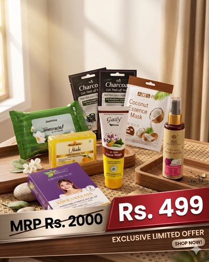 BUY 8 Natural Skin Care Combo – Complete Glow Kit - MRP 2000