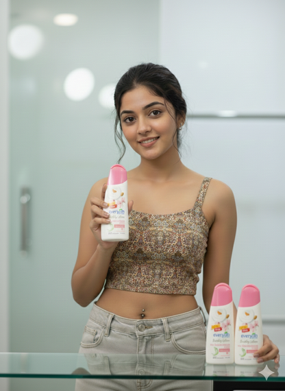 Everyuth Naturals Rejuvenating Flora Body Lotion – 48Hr Hydration with Pure Almond Milk