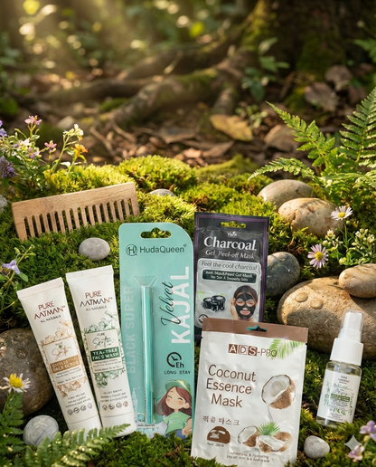 Pack of 7 Worth Rs 899 - Natural Daily Skin Care Essential – Gentle Exfoliation, Deep Protection & Natural Glow