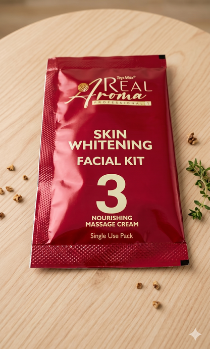 Skin Whitening Facial Kit (6-Step Complete Facial)  Salon-Style Brightening Facial at Home – Now in 6 Easy Steps