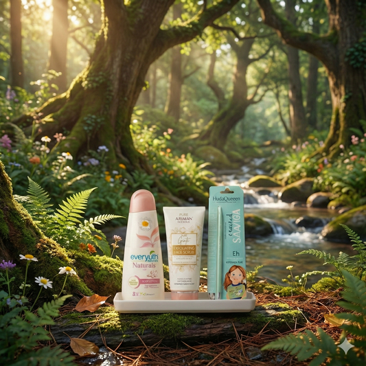 Premium Personal Care Combo | Body Lotion + Face Scrub + Herbal Kajal @ Just ₹125