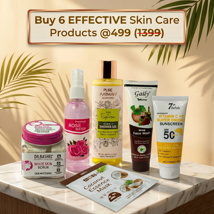 @ 499 - 6 Effective Skin Care Products Combo Pack – Complete Daily Skincare Kit for Glowing Skin
