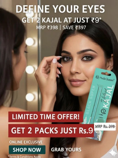 Huda Queen Velvet Kajal  24 hrs Long Stay(2 Packs of Kajal)