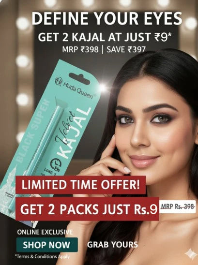 Huda Queen Velvet Kajal  24 hrs Long Stay(2 Packs of Kajal)