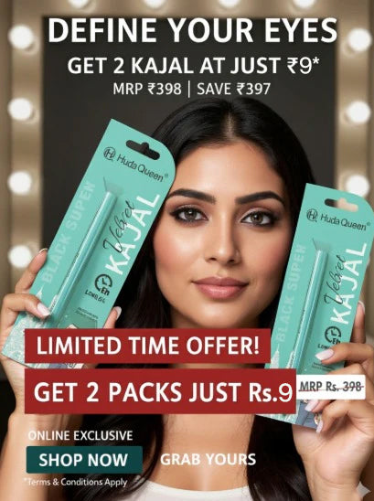 Huda Queen Velvet Kajal  24 hrs Long Stay(2 Packs of Kajal)