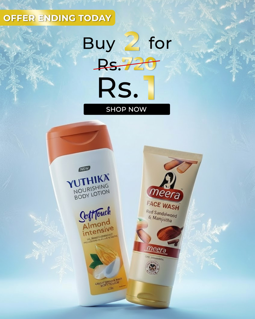2in1 Maaro face wash and Yuthika Body Lotion
