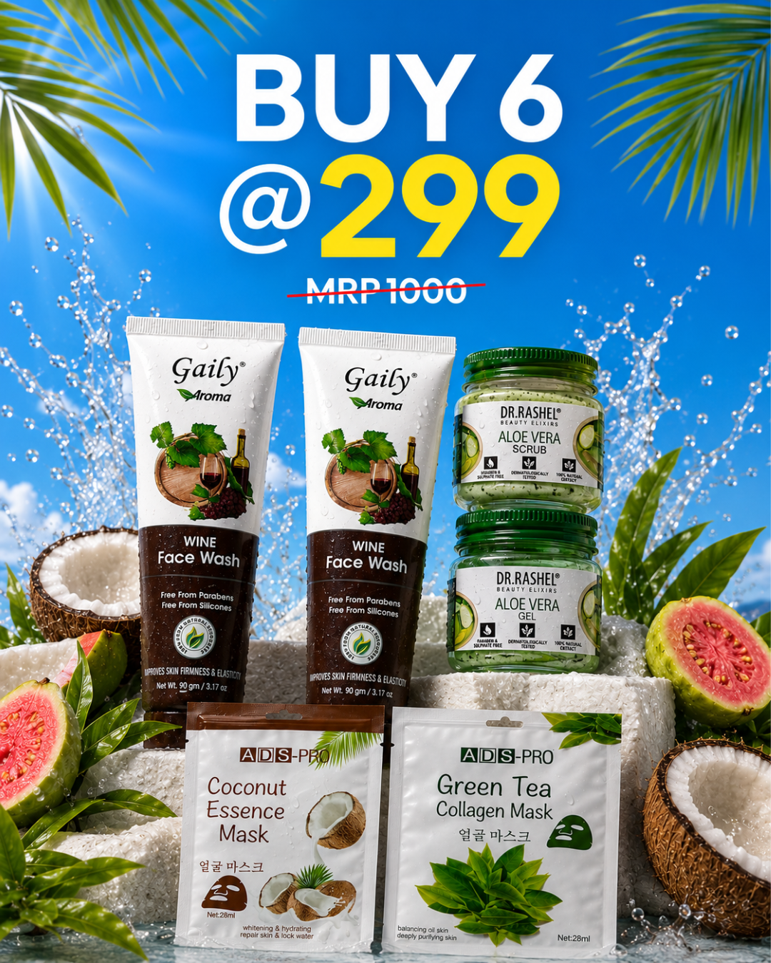 6-Piece Skincare Combo – Only ₹299