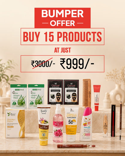 15 Premium Beauty & Personal Care Products Combo Pack | Worth ₹3000 | Only ₹999