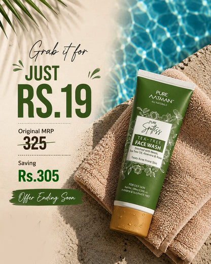 Pure Spotless Tea Tree Face Wash For Oily & Acne-Prone Skin