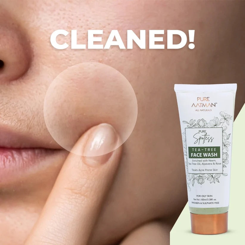 Pure Spotless Tea Tree Face Wash For Oily & Acne-Prone Skin
