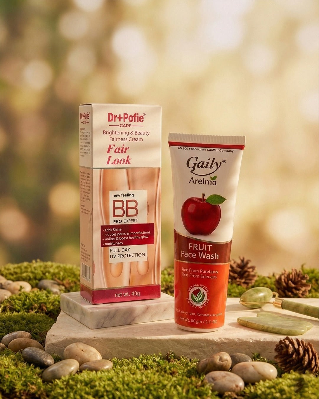 BB Cream + Gaily Fruit Face Wash Combo | Daily Glow & Cleanse Pack (Pack of 2) @59