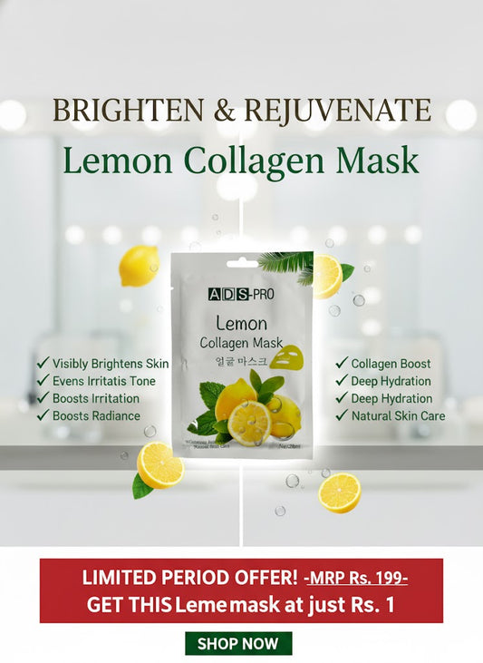 Lemon Collagen Mask for Whitening and Brightening Natural Skin