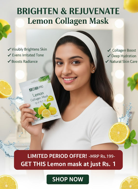 Lemon Collagen Mask for Whitening and Brightening Natural Skin